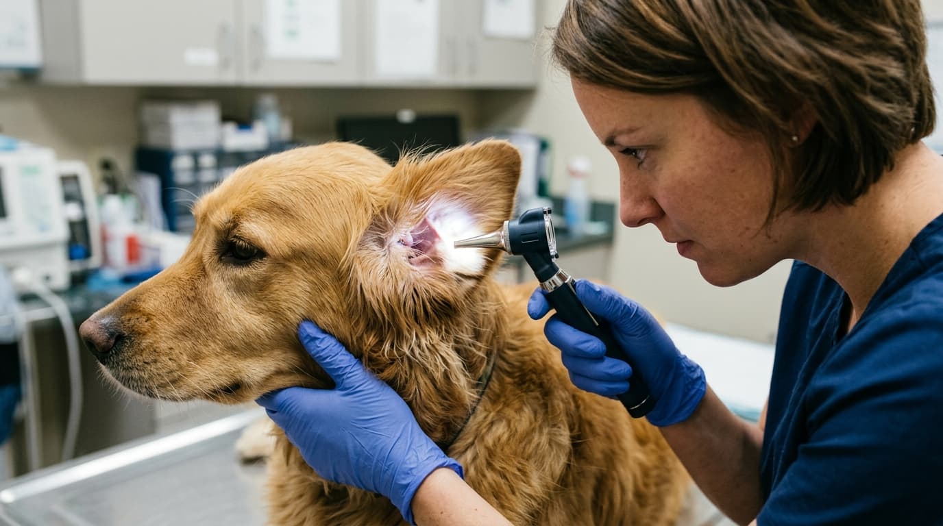 Intégration des examens otoscopiques dans la prise en charge de l'otite canine.
