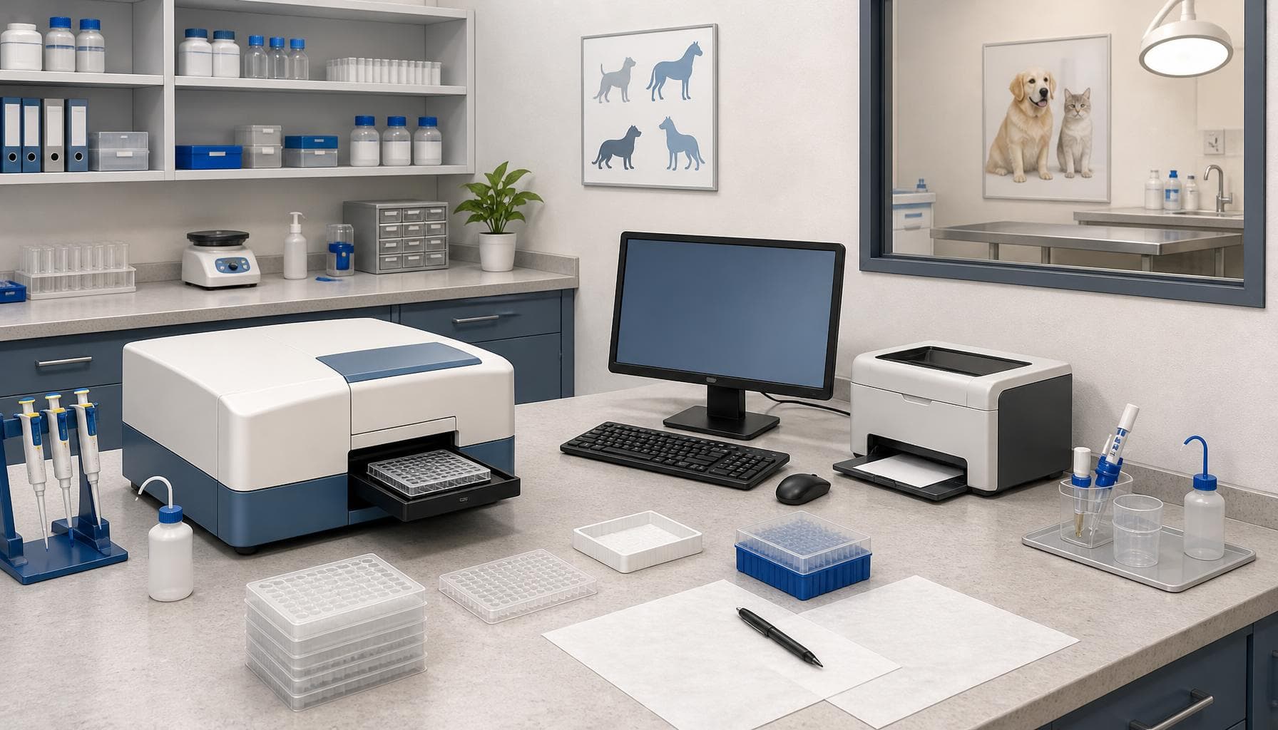 Elisa Reader Installation: Bench Space and PC Setup - HQS Medical