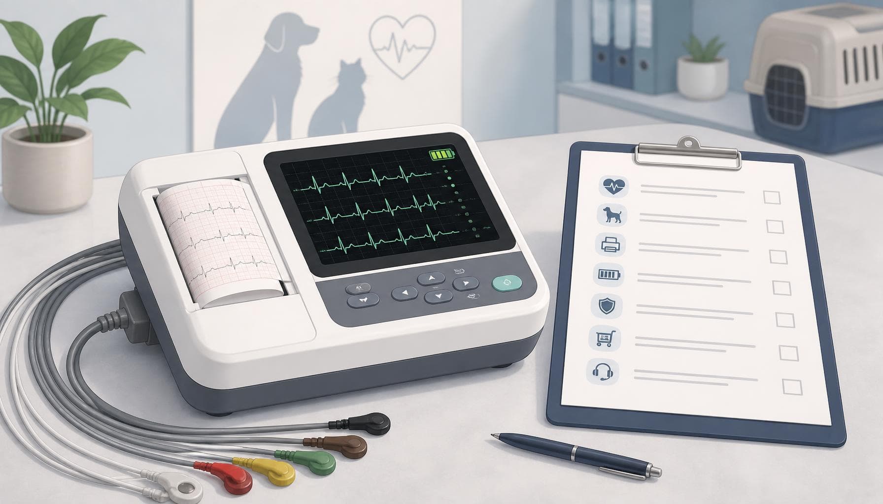 3-Channel ECG Machine: Clinic Budget and Service Scope - HQS Medical