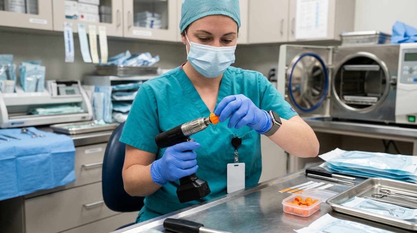 Autoklavieren kranialer Bohrhandstücke: Vermeidung von Motorfestfressen - HQS Medical