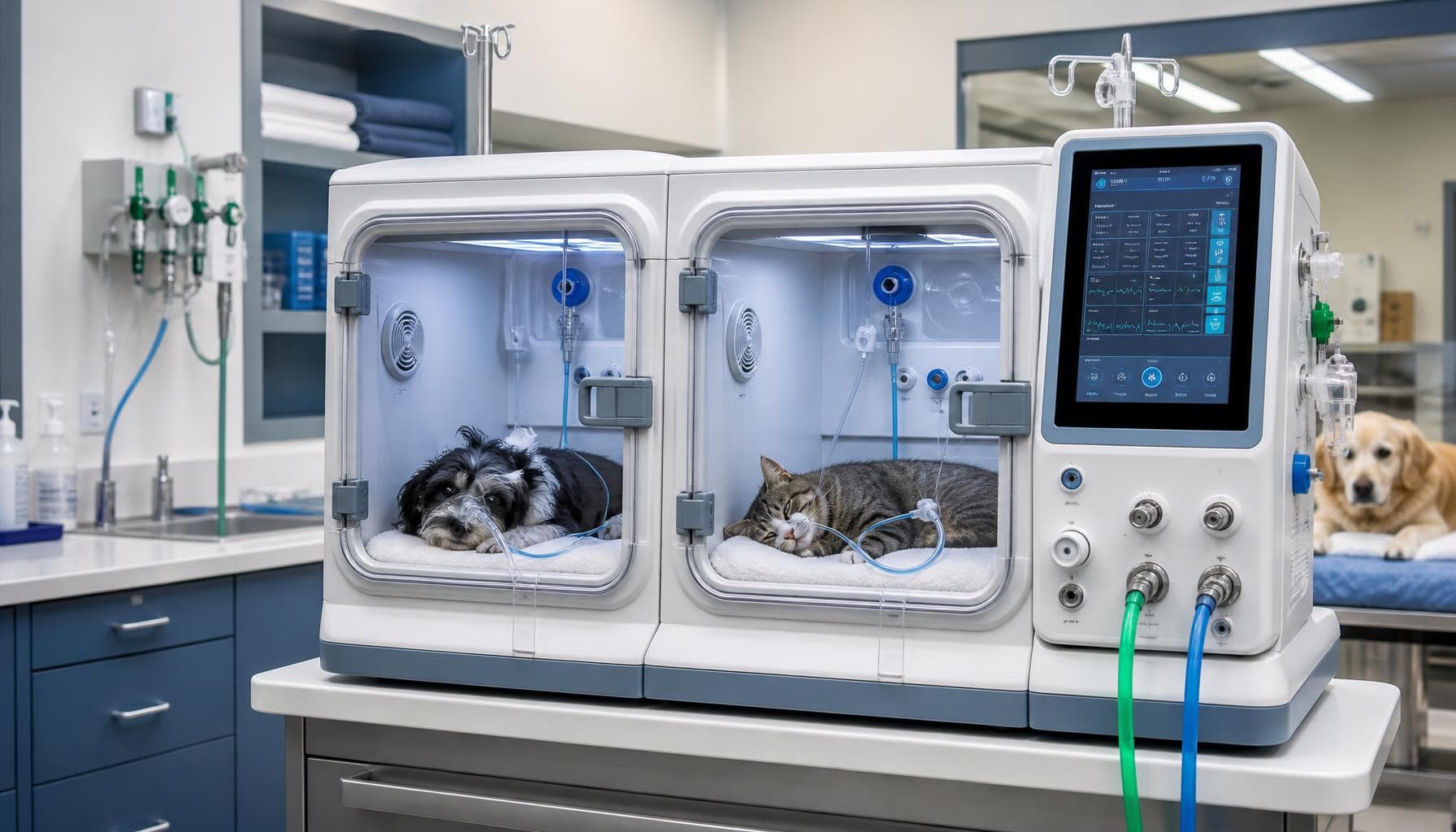 Dual Unit Pet ICU Monitor: Training Needs by Clinic Size - HQS Medical