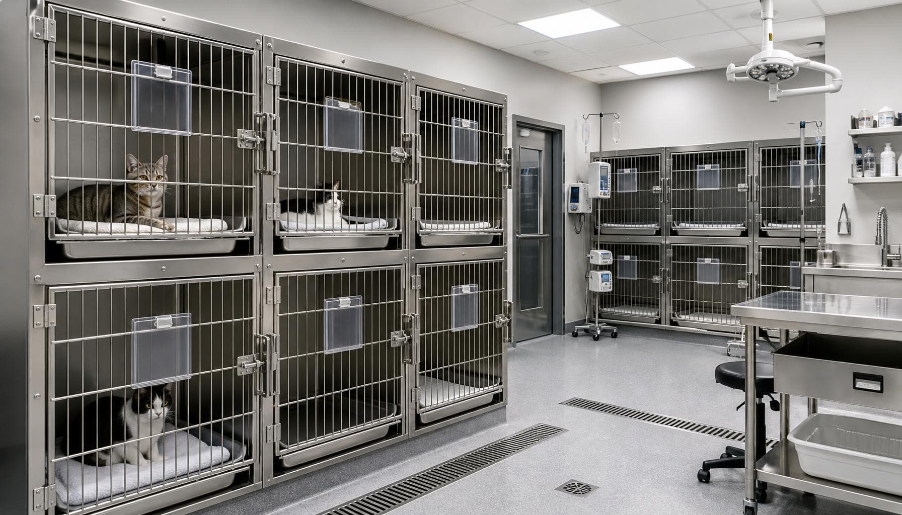 Cat Cages for Clinics: Isolation, Cleaning and Workflow - HQS Medical
