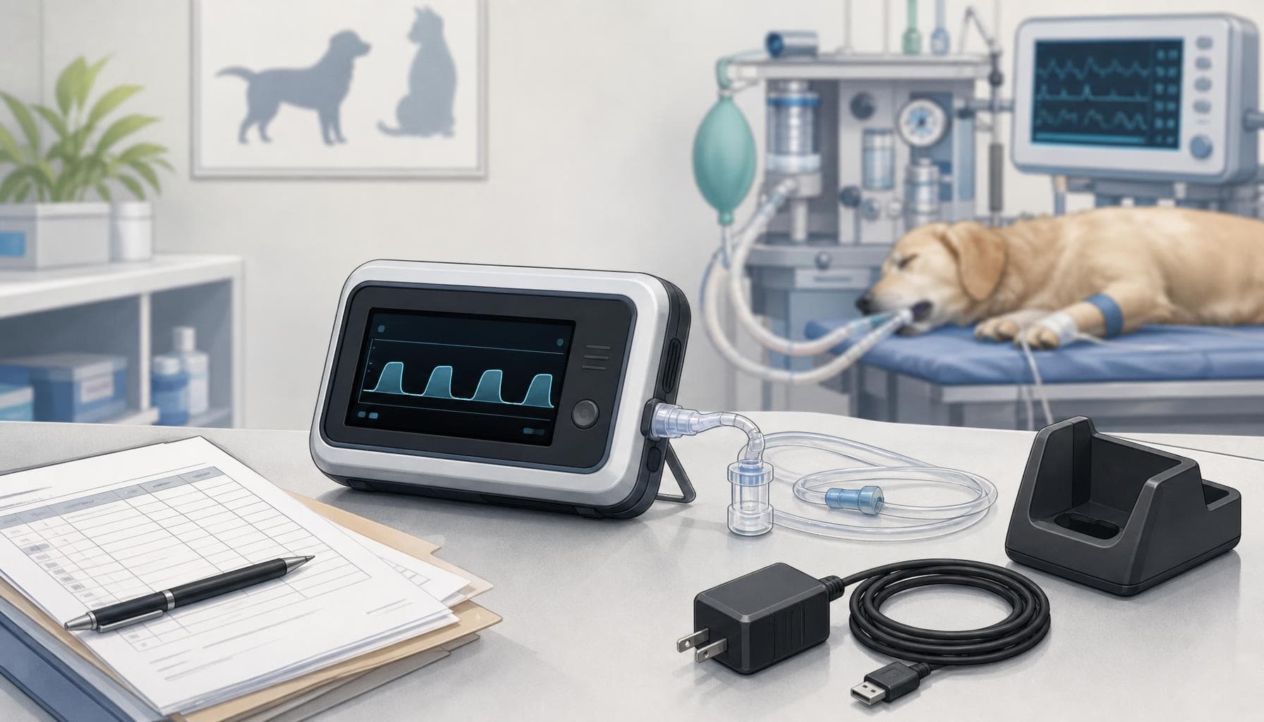 Moniteur capnographe portable : documents d’importation CE/FDA - HQS Medical