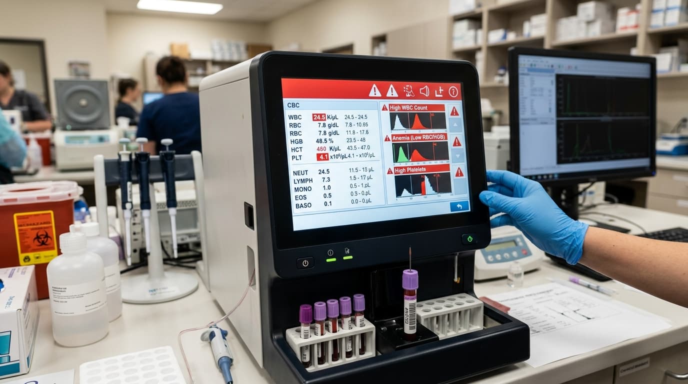 تنبيهات محلل الدم البيطري: إدارة العينات غير الطبيعية - HQS Medical